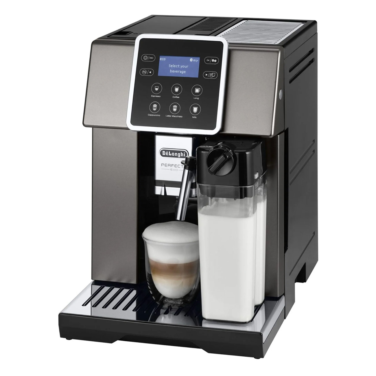 Perfecta DE LONGHI Kaffeevollautomat 420.80.TB Evo schwarz ESAM