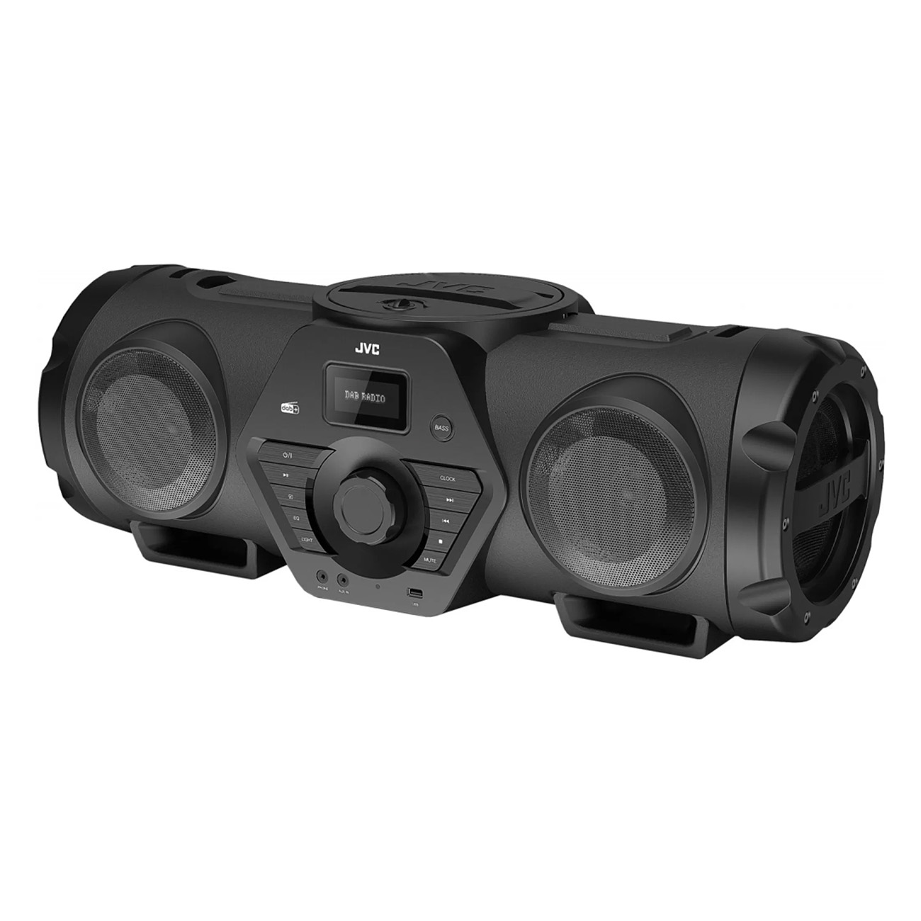 Boomblaster - Bluetooth, Radio FM, JVC Radio, Ghettoblaster RV-NB300DABBP schwarz