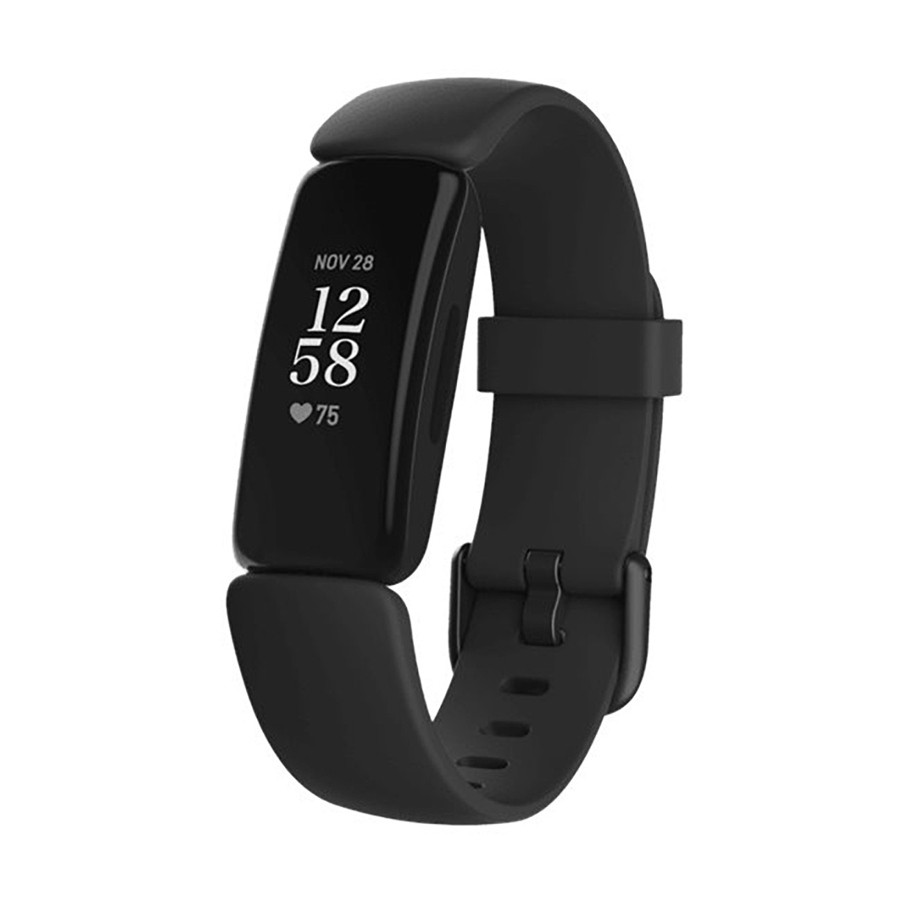 2 Smartwatch schwarz Inspire FITBIT Silikonarmband,