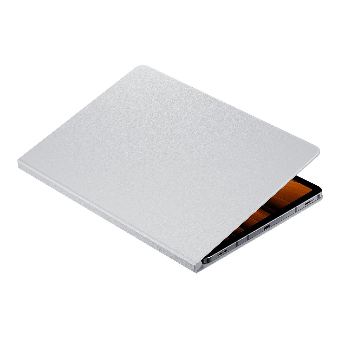 SAMSUNG Book Cover EF-BT870 Tablet Samsung Flip Cover grau für Kunstleder, Case/Cover