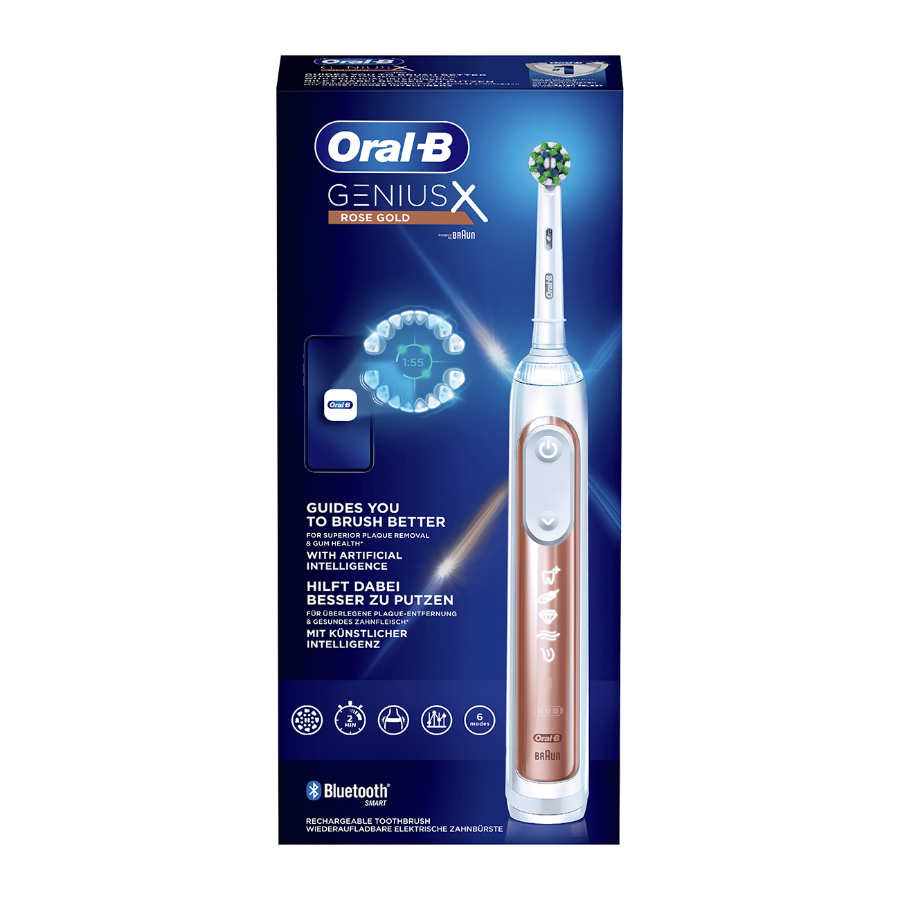 X ORAL-B Elektrische Zahnbürste gold Genius