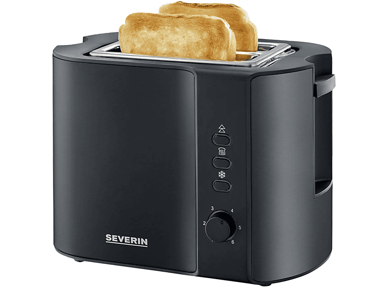 schwarz 9552 (800 Schlitze: Watt, AT 2) SEVERIN Toaster