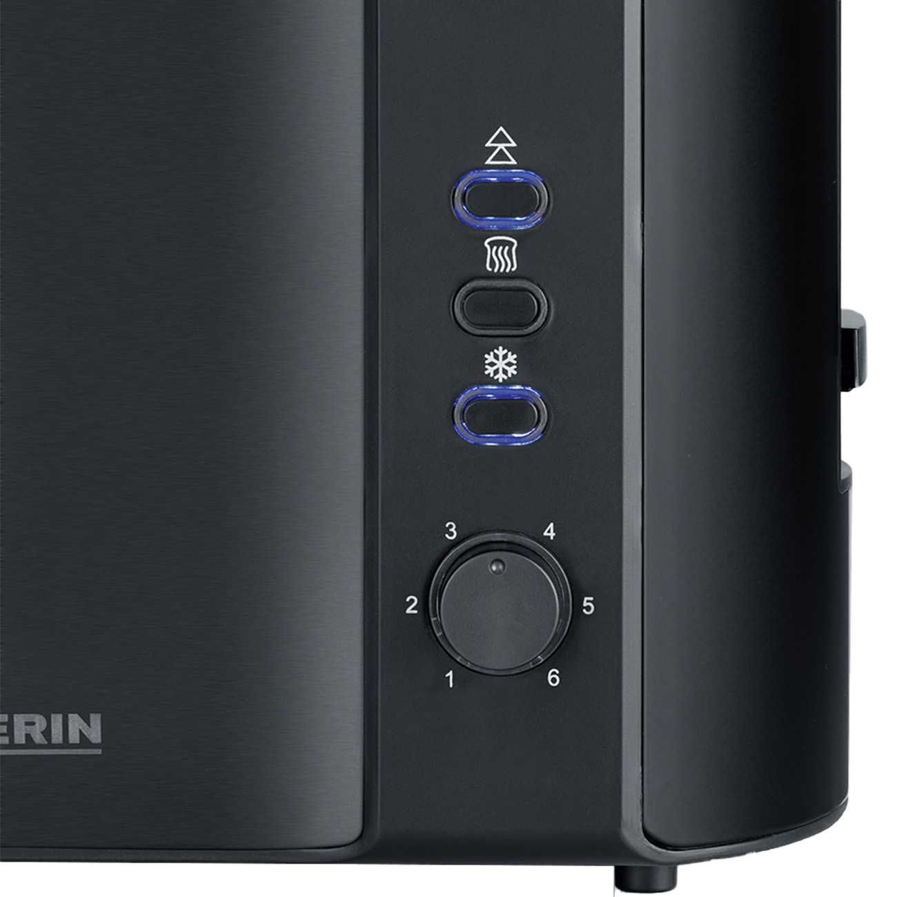 SEVERIN AT 9552 Toaster 2) schwarz (800 Schlitze: Watt