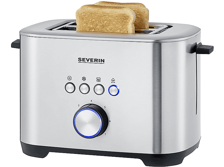 SEVERIN AT 2510 Toaster silber (800 Watt, Schlitze: 2) | Toaster
