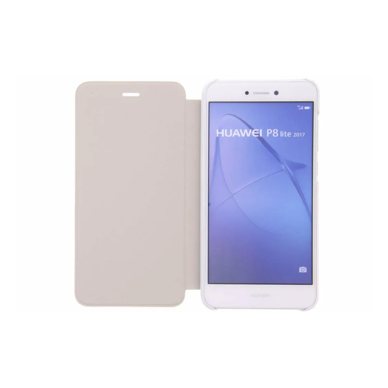 HUAWEI P8 Lite Lite, Cover, Flip P8 Case, Smartphone Huawei, weiß Full