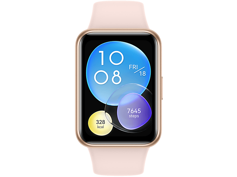 HUAWEI Watch Fit 2 Smartwatch Polymer Silikonarmband, 130-210 mm, Sakura Pink