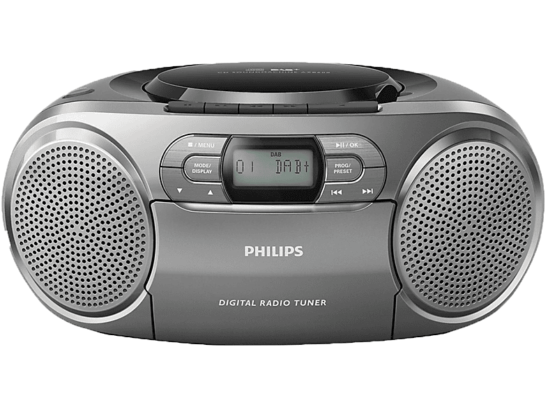 FM, PHILIPS Bluetooth, Radio, grau AZB600/12