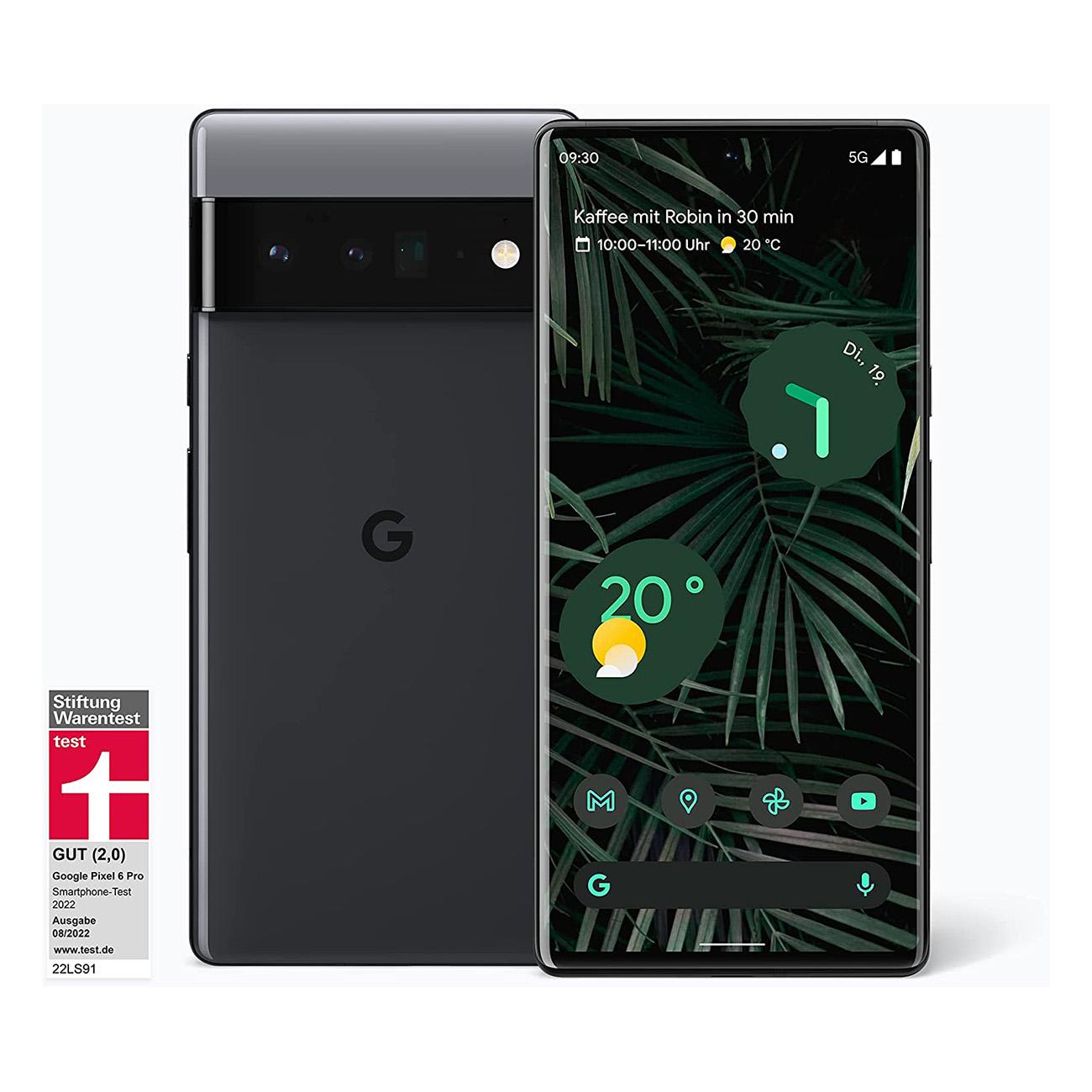 128 6 Pro SIM Dual Pixel GB GOOGLE schwarz