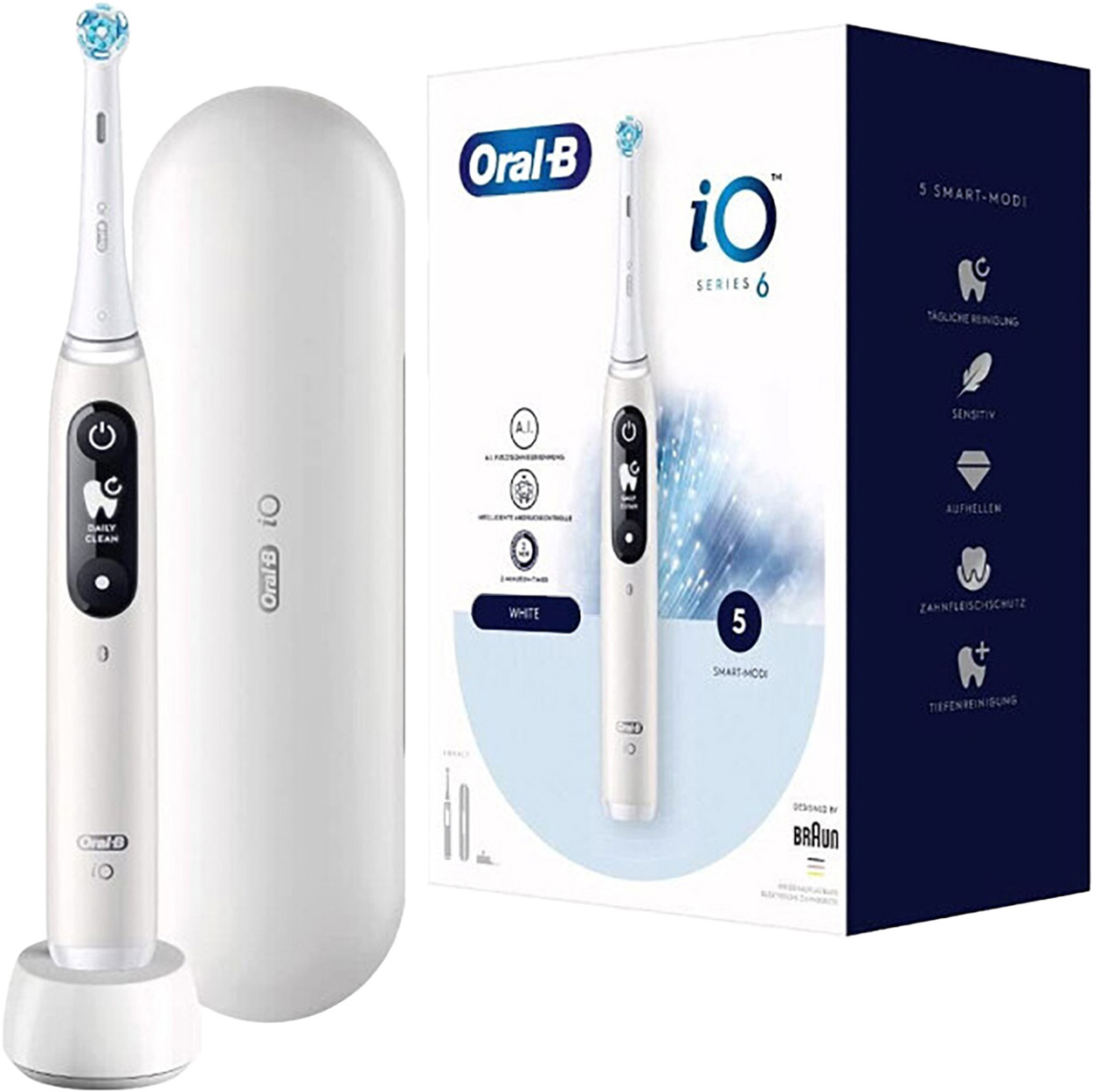 ORAL-B iO Series 6 Elektrische Zahnbürste weiß