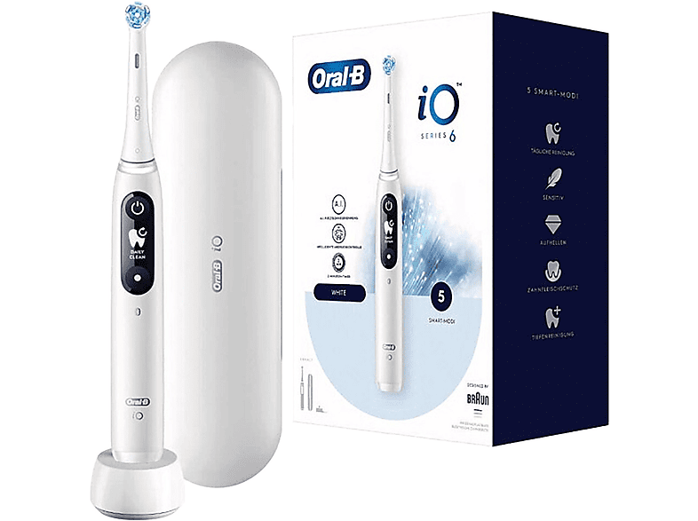 ORAL-B iO Series 6 Elektrische Zahnbürste weiß
