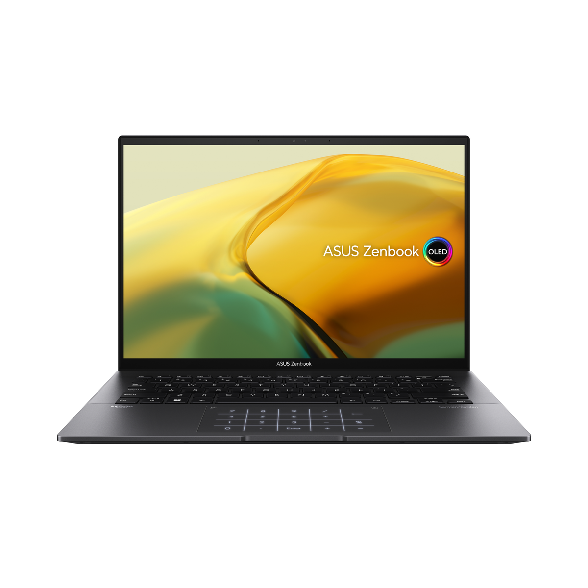 Portátil - Zenbook 14 OLED UM3402YA-KM063W ASUS, 14 ", WQXGA+, 5625U, 16 GB, 512 GB, AMD Radeon Graphics, Windows 11 Home Negro