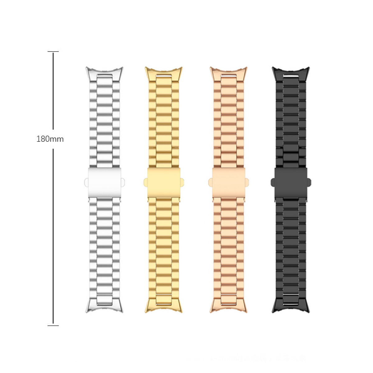 Pixel Uhrenarmband Roségold INF aus Google, Ersatzarmband, Edelstahl, Watch,
