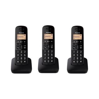 Teléfono inalámbrico - PANASONIC KX-TGB613SPB, RDSI, Negro