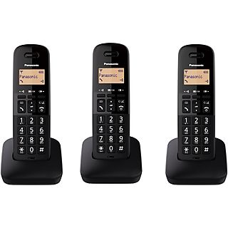 Teléfono inalámbrico - PANASONIC KX-TGB613SPB, RDSI, Negro