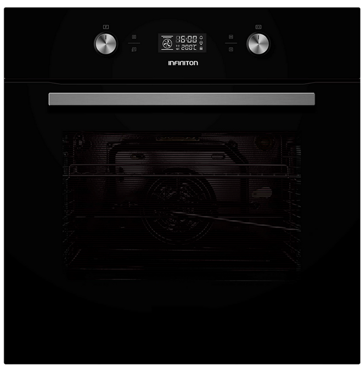 Horno Infiniton Tbpye27 70 3200w encastrable 56 cm a negro 70l. modo display led 9 60cm