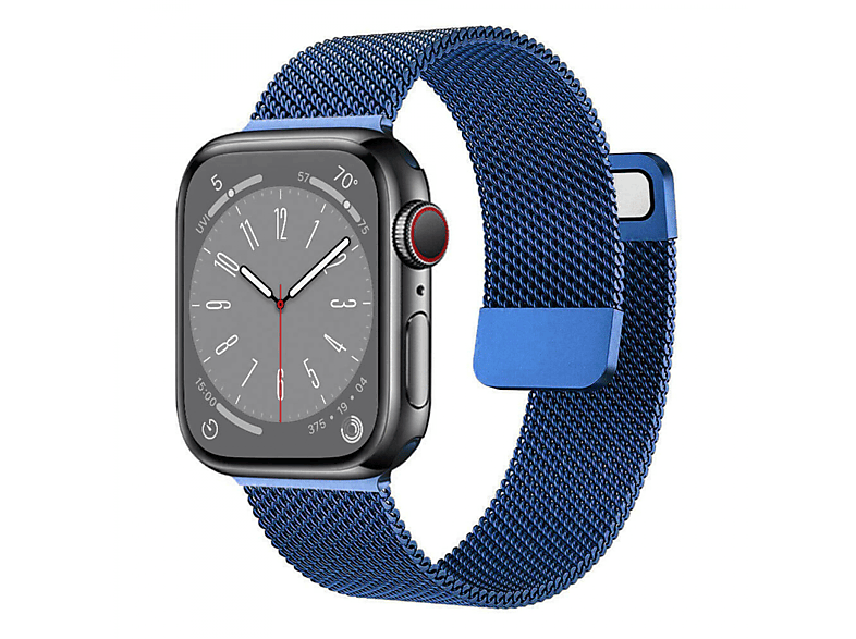 CASEONLINE Milanaise, Smartband, 8 Blau Watch Apple, 41mm