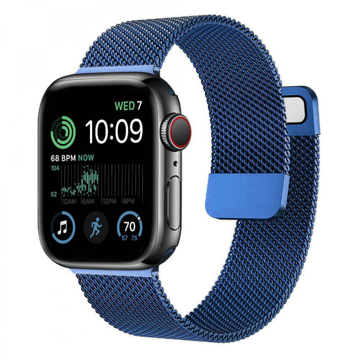 CASEONLINE Blau Watch SE Milanaise, 44mm, Smartband, Apple, 2022