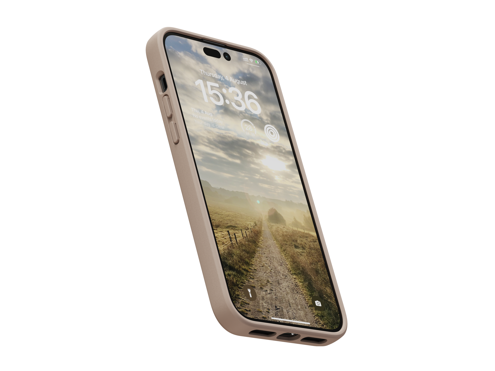 NJORD Protettiva NA44JU12 Cover per Apple iPhone 14 Pro Max, Marrone