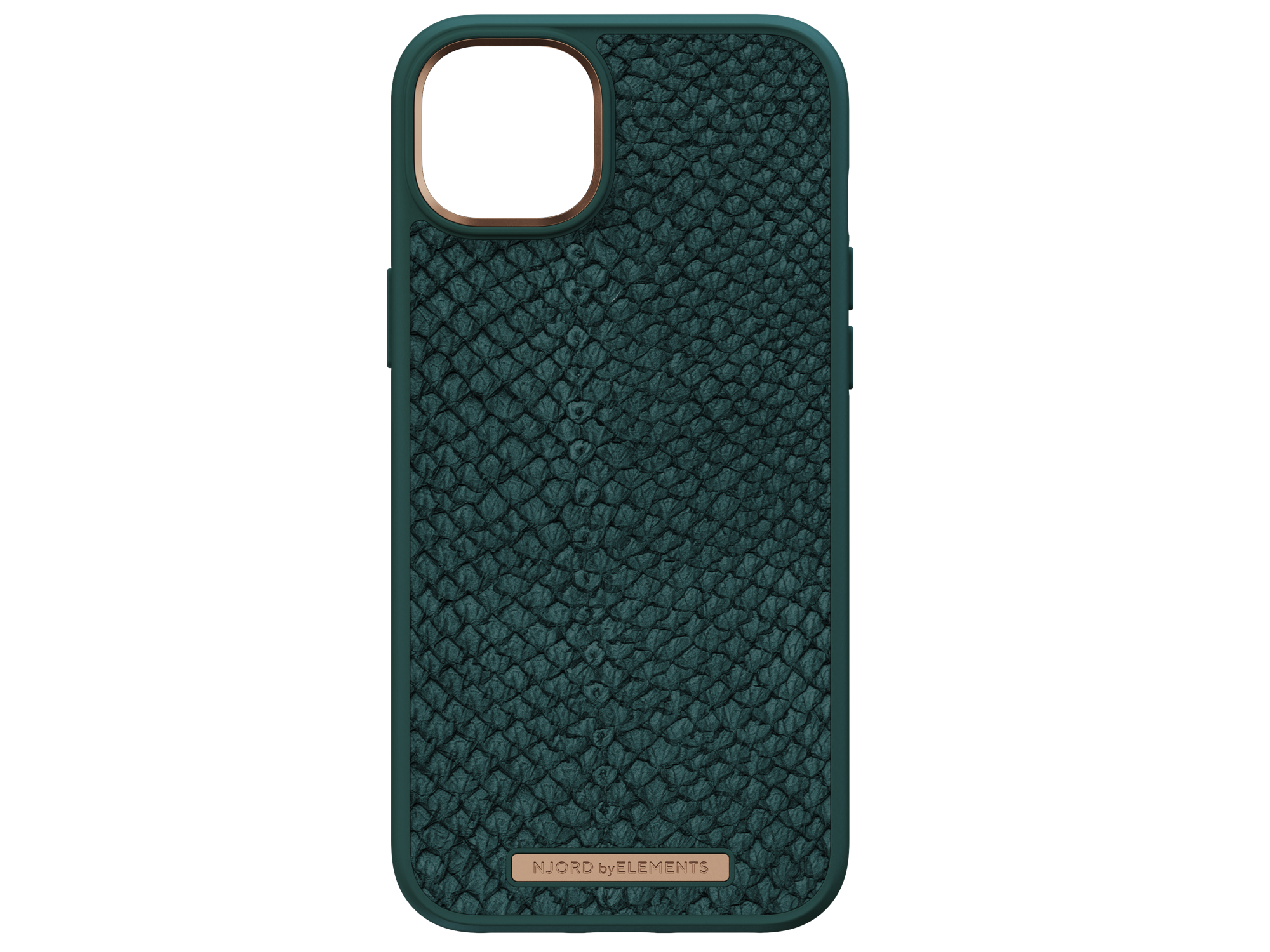 NJORD Salmon Leather, Backcover, Apple, 14 iPhone Plus, Grün