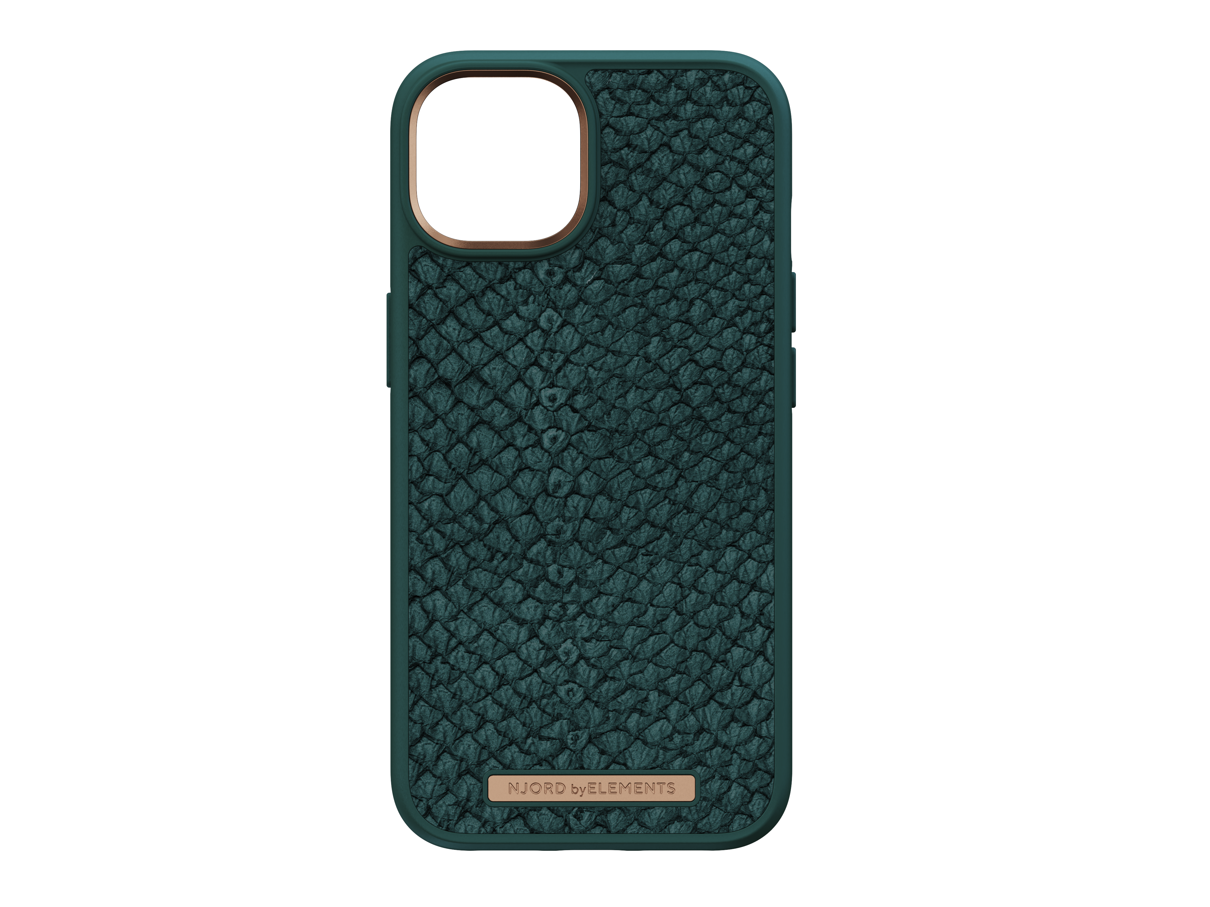 NJORD Salmon Leather, Backcover, Apple, iPhone Grün 14