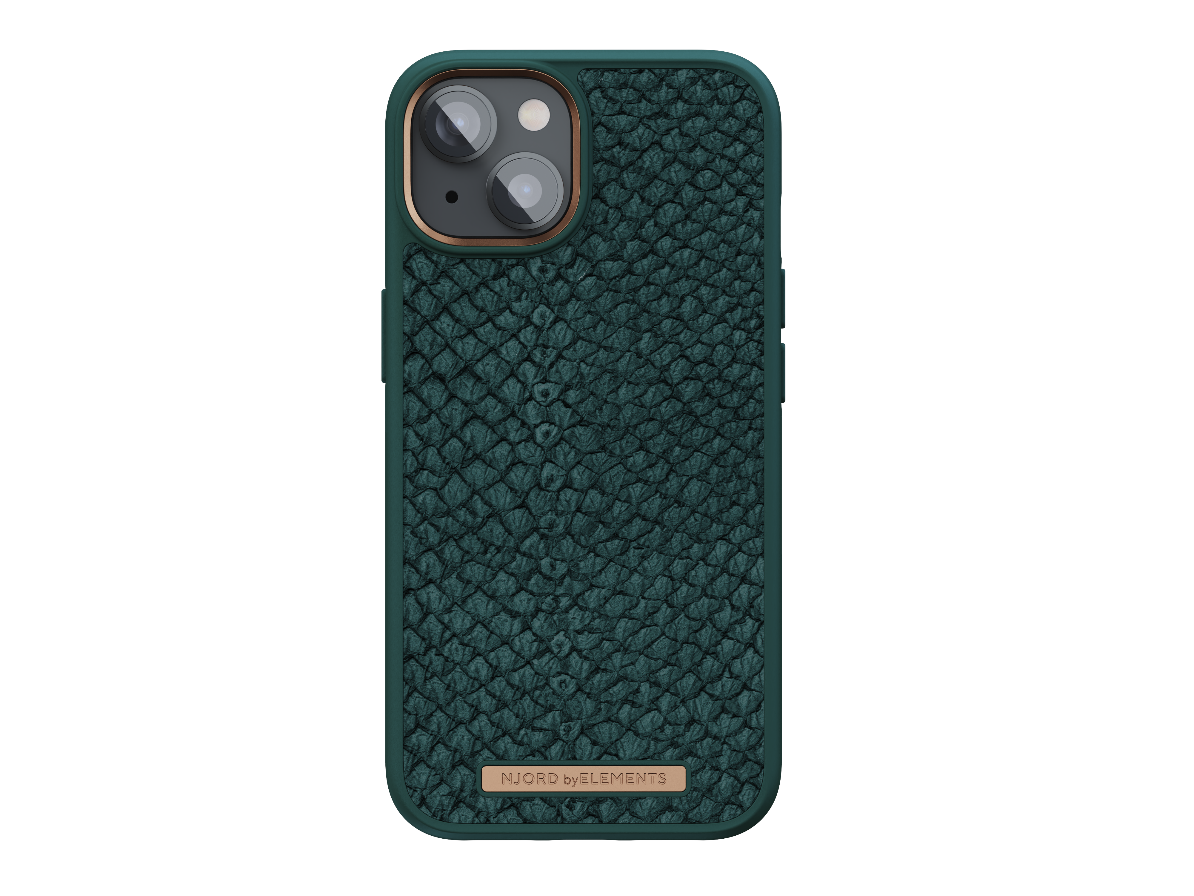 NJORD Salmon Leather, Backcover, Apple, iPhone Grün 14