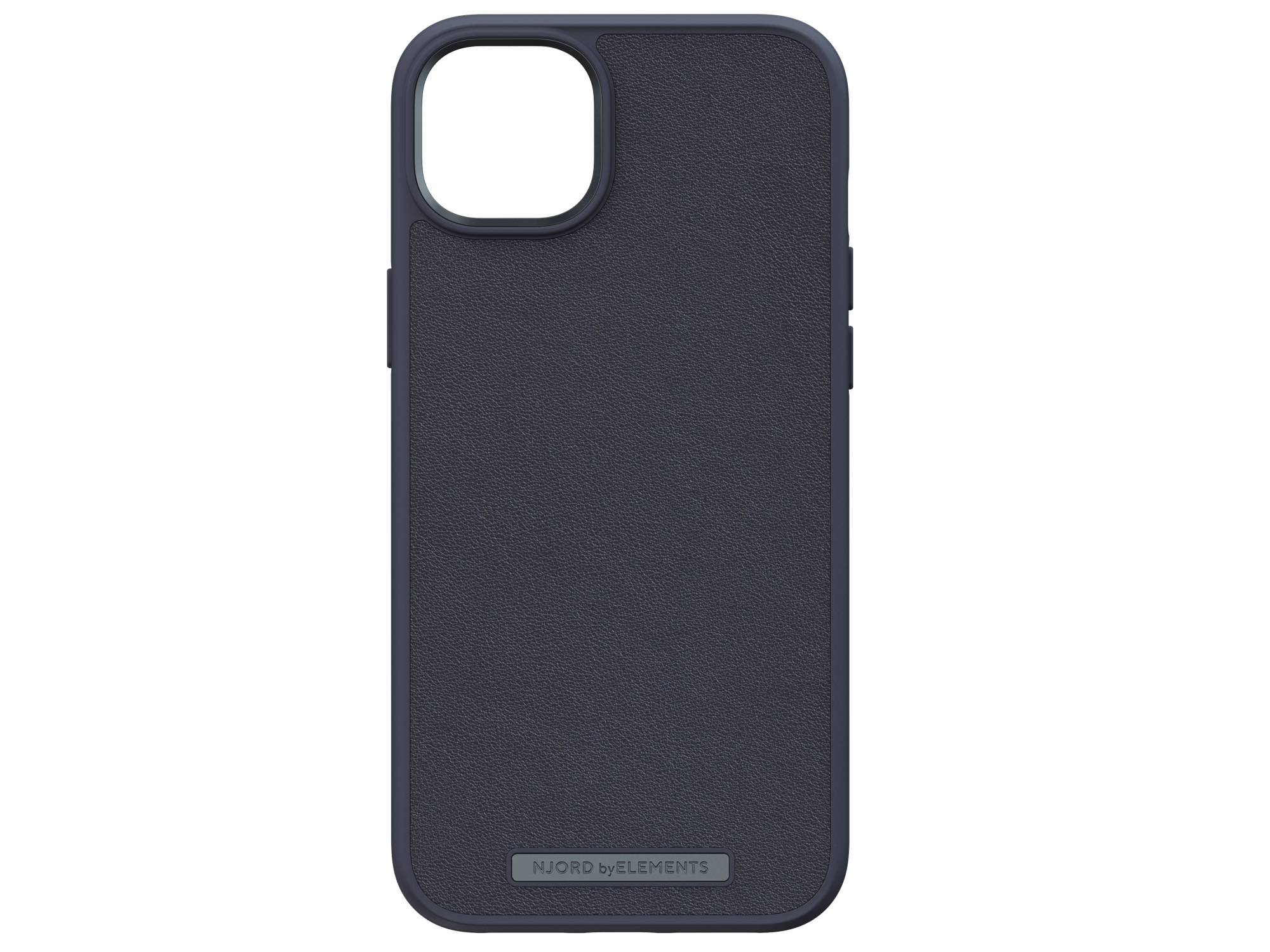 NJORD Genuine Schwarz Leather, Plus, Apple, Backcover, iPhone 14