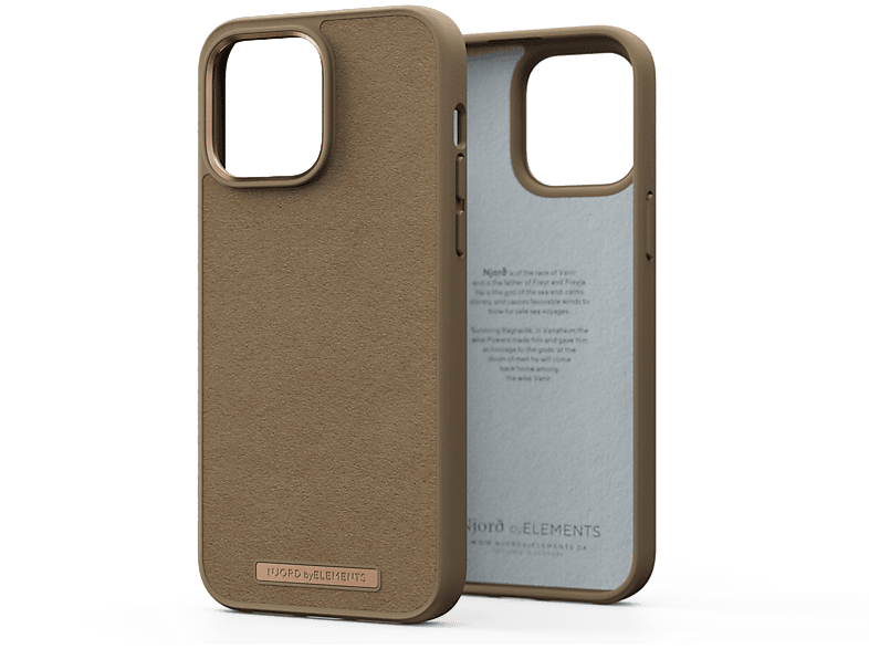 NJORD Comfort+, Backcover, iPhone Apple, 14 Camel Max, Pro