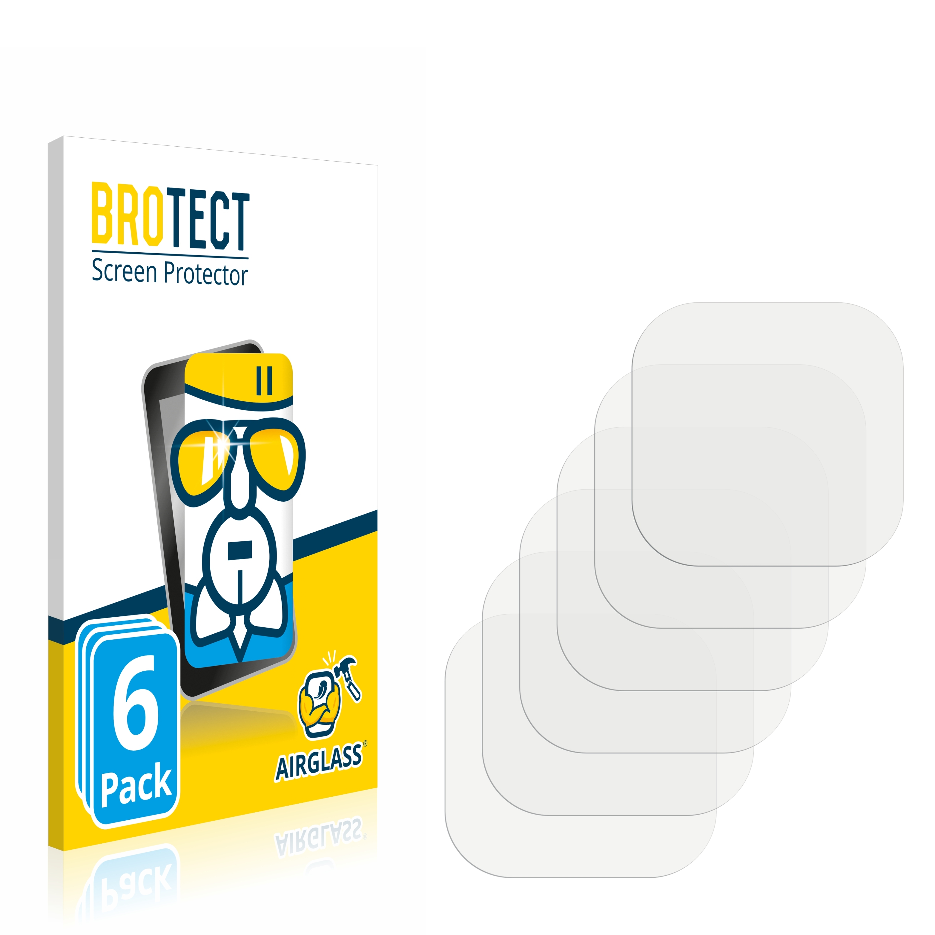 BROTECT 6x Airglass klare Fitbit Schutzfolie(für 4) Versa