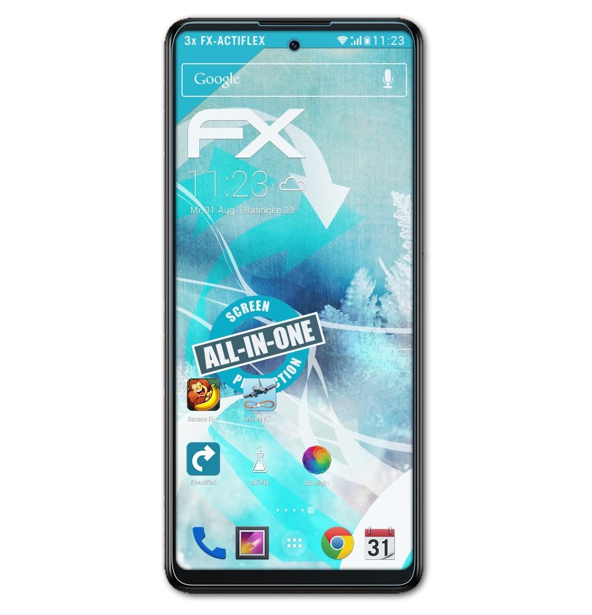 3x ATFOLIX Stylus FX-ActiFleX 5G) TCL Displayschutz(für