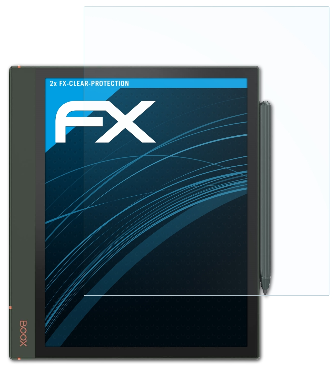ATFOLIX 2x BOOX Plus) Note Air2 FX-Clear Displayschutz(für