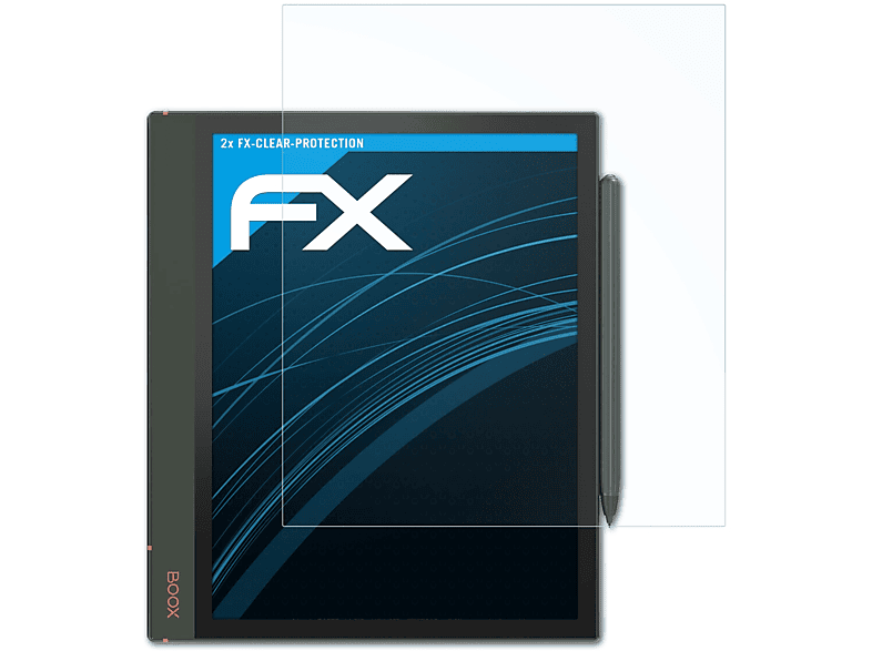 ATFOLIX BOOX 2x Plus) Displayschutz(für Air2 Note FX-Clear