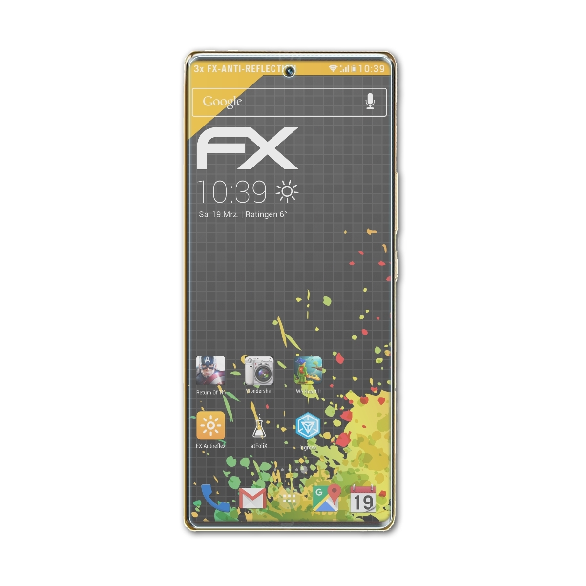 Axon 3x 40 pro) Displayschutz(für FX-Antireflex ZTE ATFOLIX