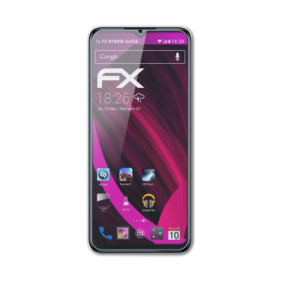 ATFOLIX FX-Hybrid-Glass (2022)) A57 Schutzglas(für Oppo