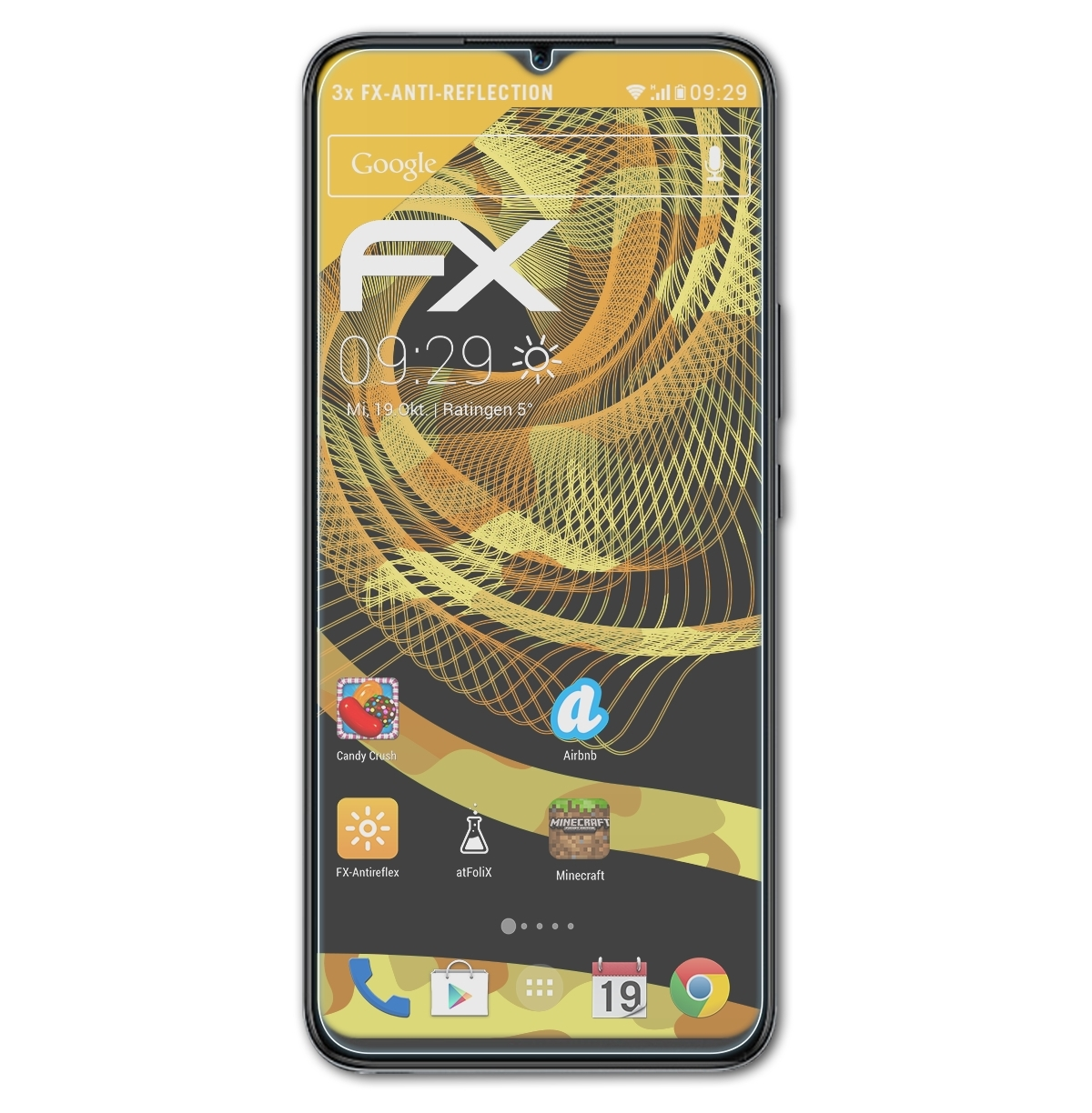 Play FX-Antireflex 3x Displayschutz(für Honor ATFOLIX 30)