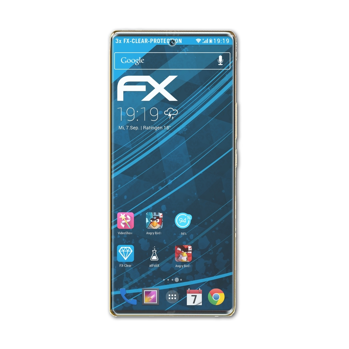 ATFOLIX 3x FX-Clear Displayschutz(für ZTE Axon pro) 40