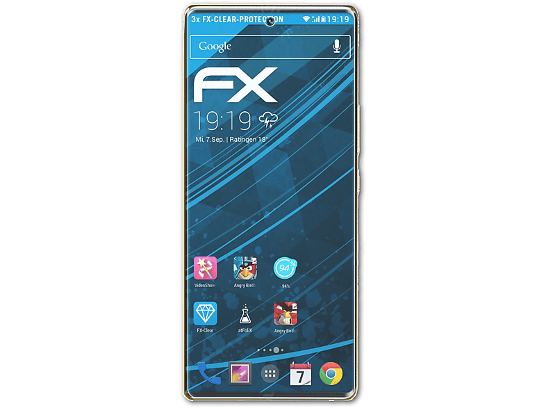 pro) 3x ATFOLIX Axon FX-Clear Displayschutz(für 40 ZTE