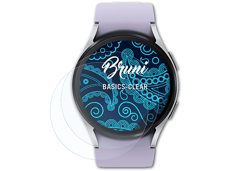 Watch5 Galaxy Schutzfolie(für 2x Samsung (44mm)) BRUNI Basics-Clear