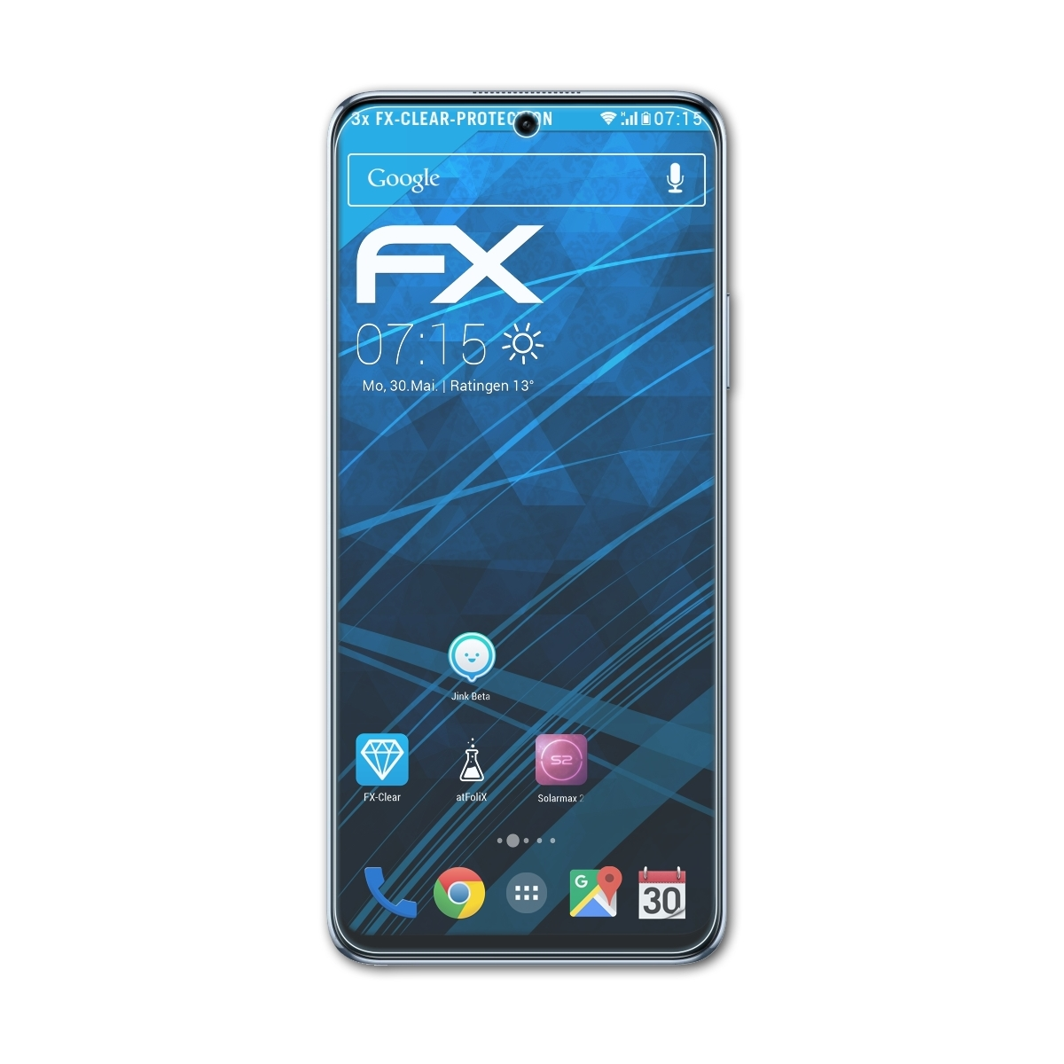 ATFOLIX 3x FX-Clear Displayschutz(für Y90) Nova Huawei