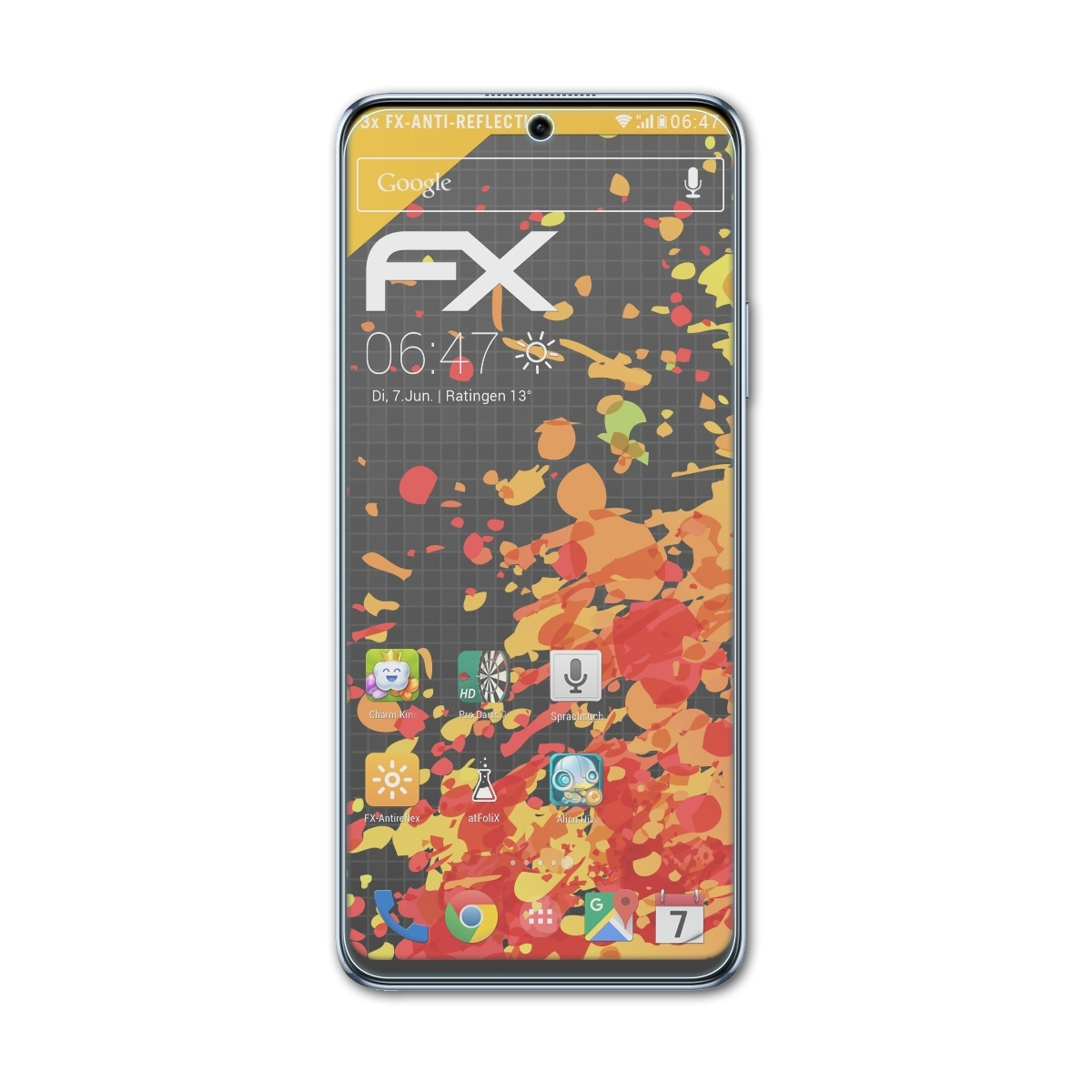 Displayschutz(für Huawei Nova FX-Antireflex 3x Y90) ATFOLIX