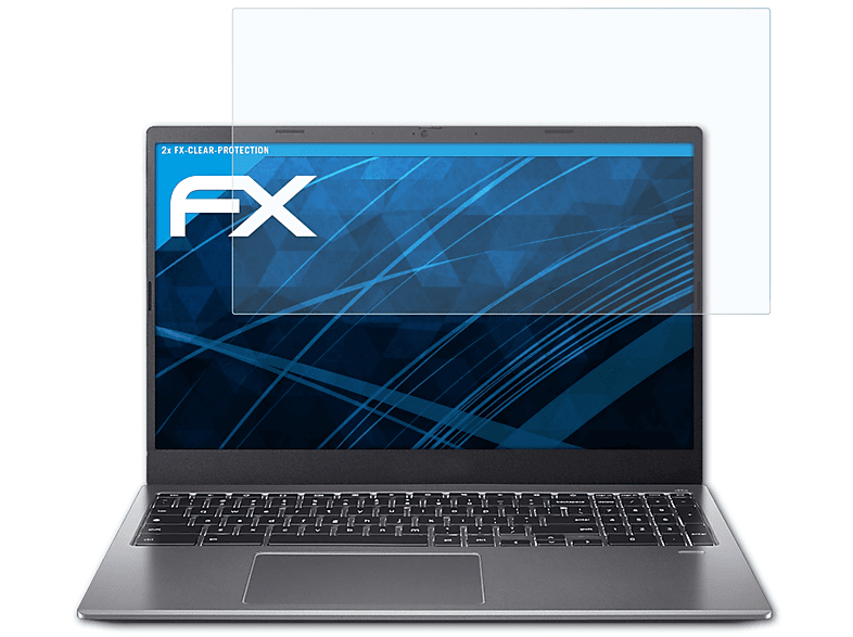 ATFOLIX 2x FX-Clear Displayschutz(für Acer Chromebook 515)