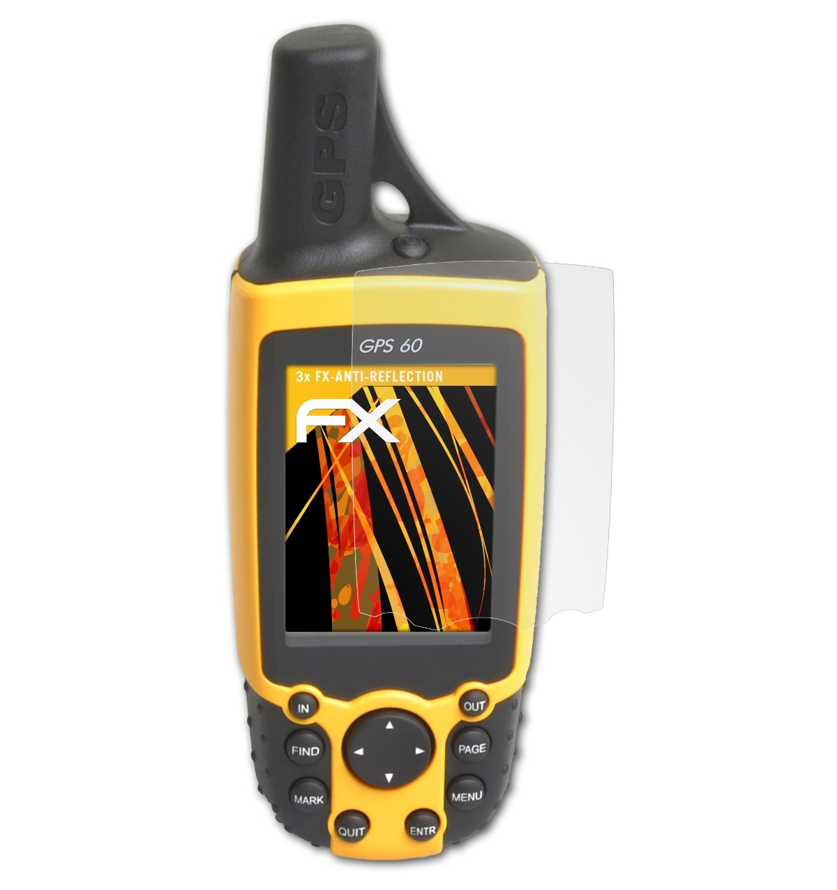FX-Antireflex GPS Garmin 3x Displayschutz(für 60) ATFOLIX