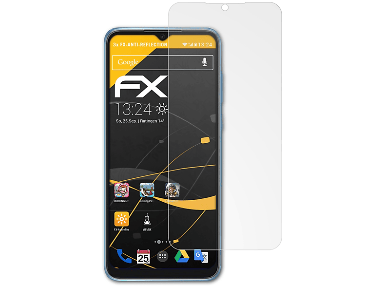 ATFOLIX 3x FX-Antireflex Displayschutz(für C60) Oscal Blackview