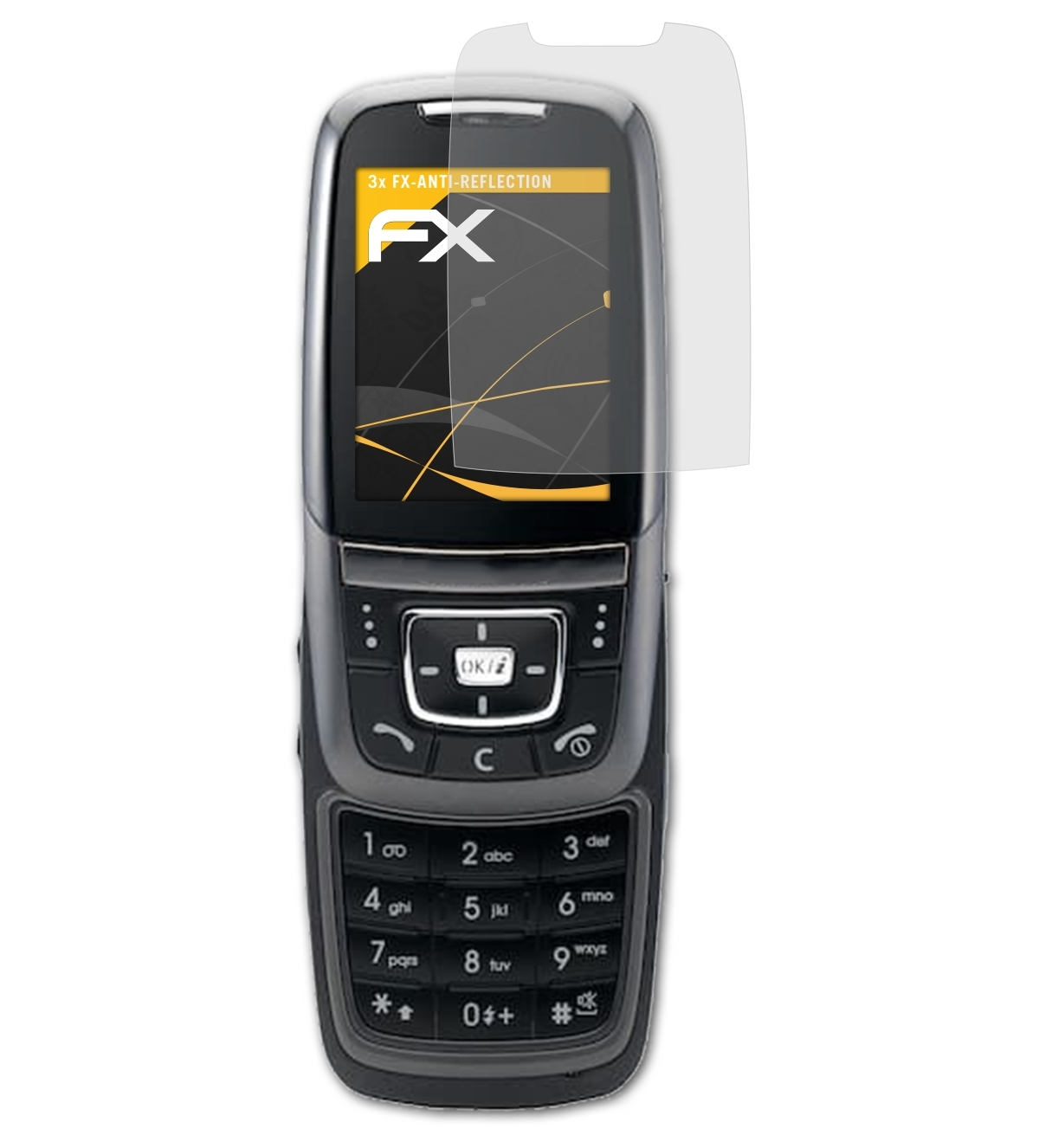 3x FX-Antireflex SGH-D600) ATFOLIX Samsung Displayschutz(für