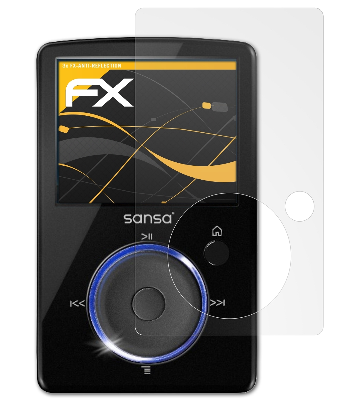 Sansa ATFOLIX Sandisk FX-Antireflex 3x Fuze) Displayschutz(für