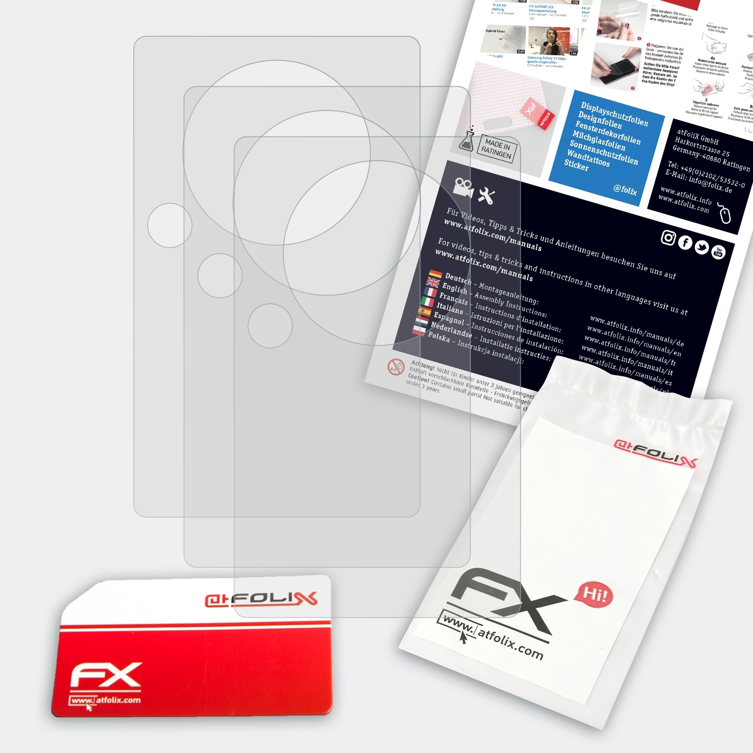ATFOLIX Sansa FX-Antireflex Displayschutz(für Fuze) Sandisk 3x