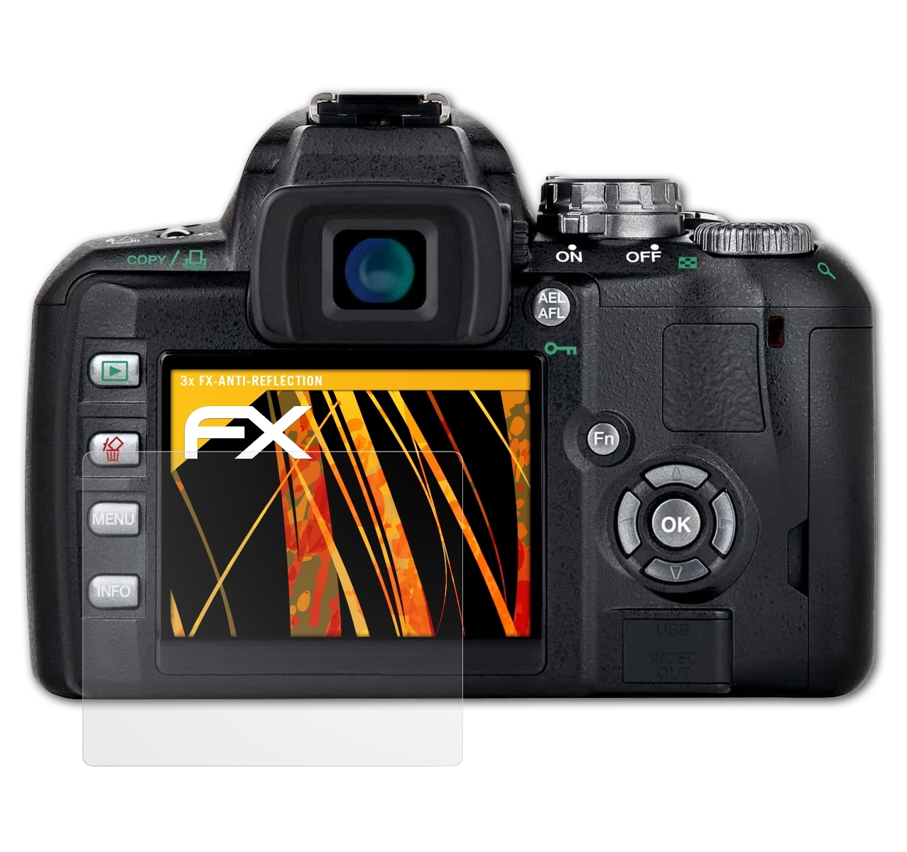 3x FX-Antireflex Olympus ATFOLIX E-400) Displayschutz(für