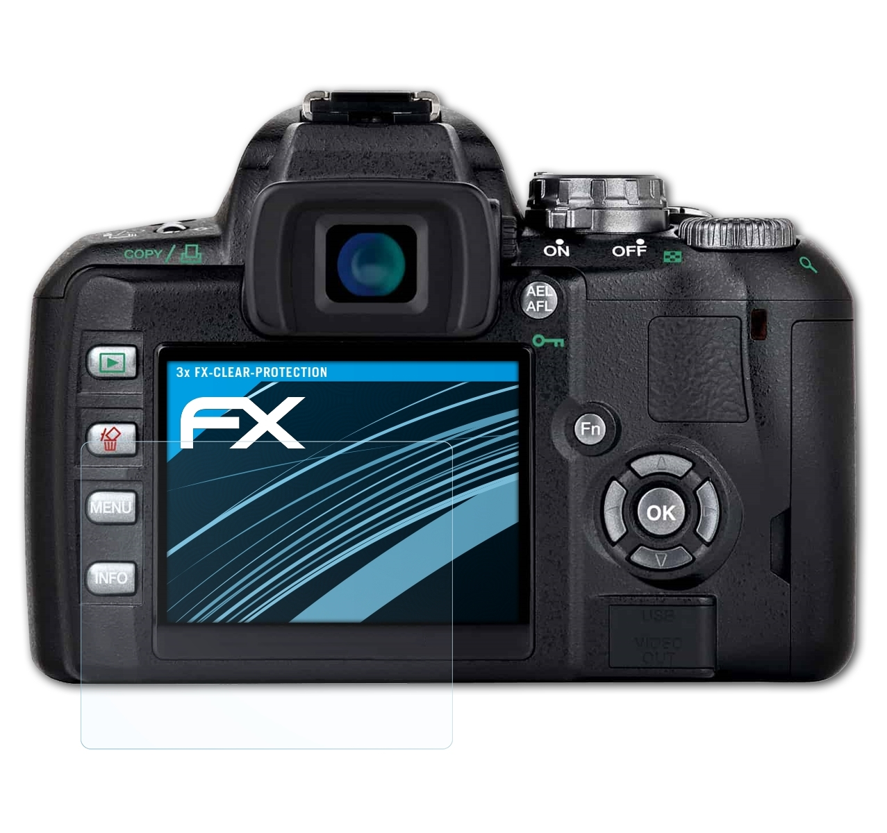 ATFOLIX 3x E-400) Displayschutz(für Olympus FX-Clear