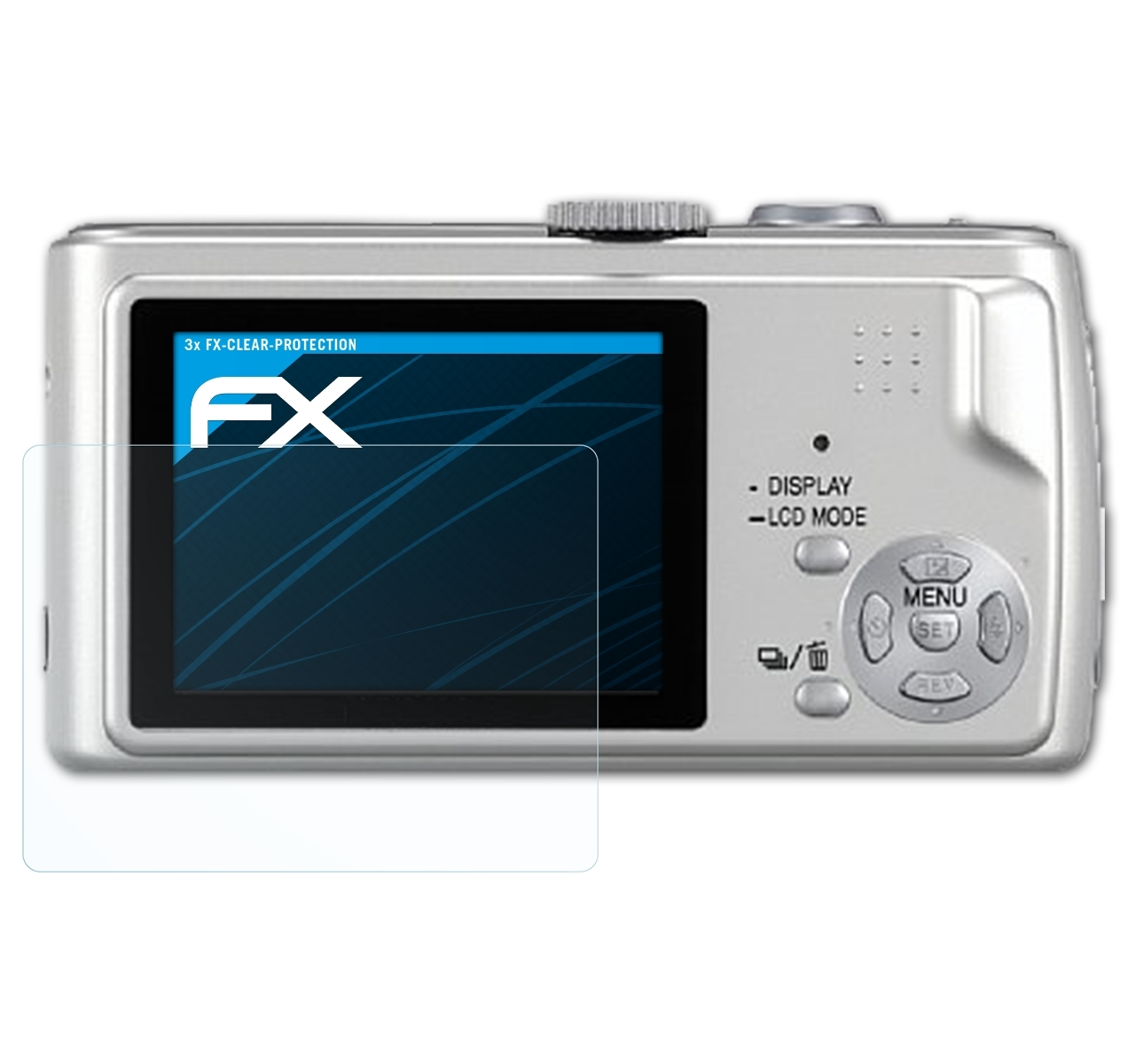 ATFOLIX 3x FX-Clear Displayschutz(für Panasonic DMC-TZ1) Lumix