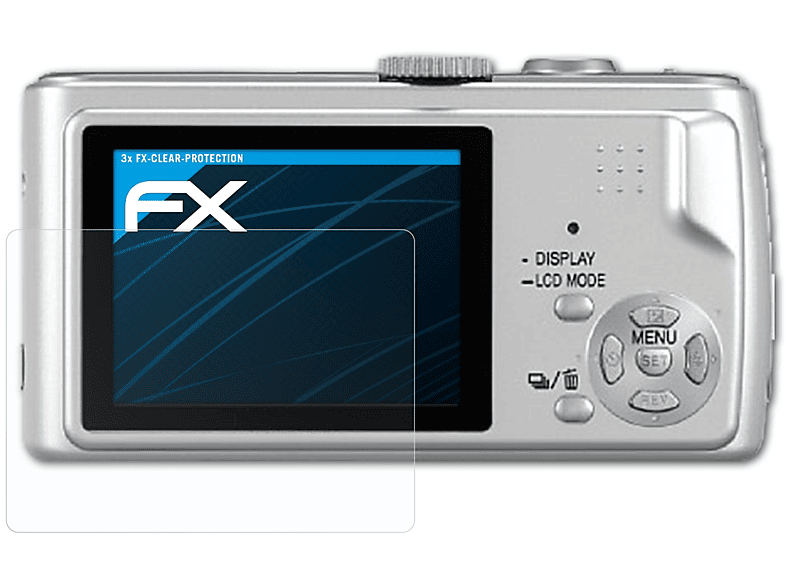 ATFOLIX 3x FX-Clear Displayschutz(für Panasonic Lumix DMC-TZ1)