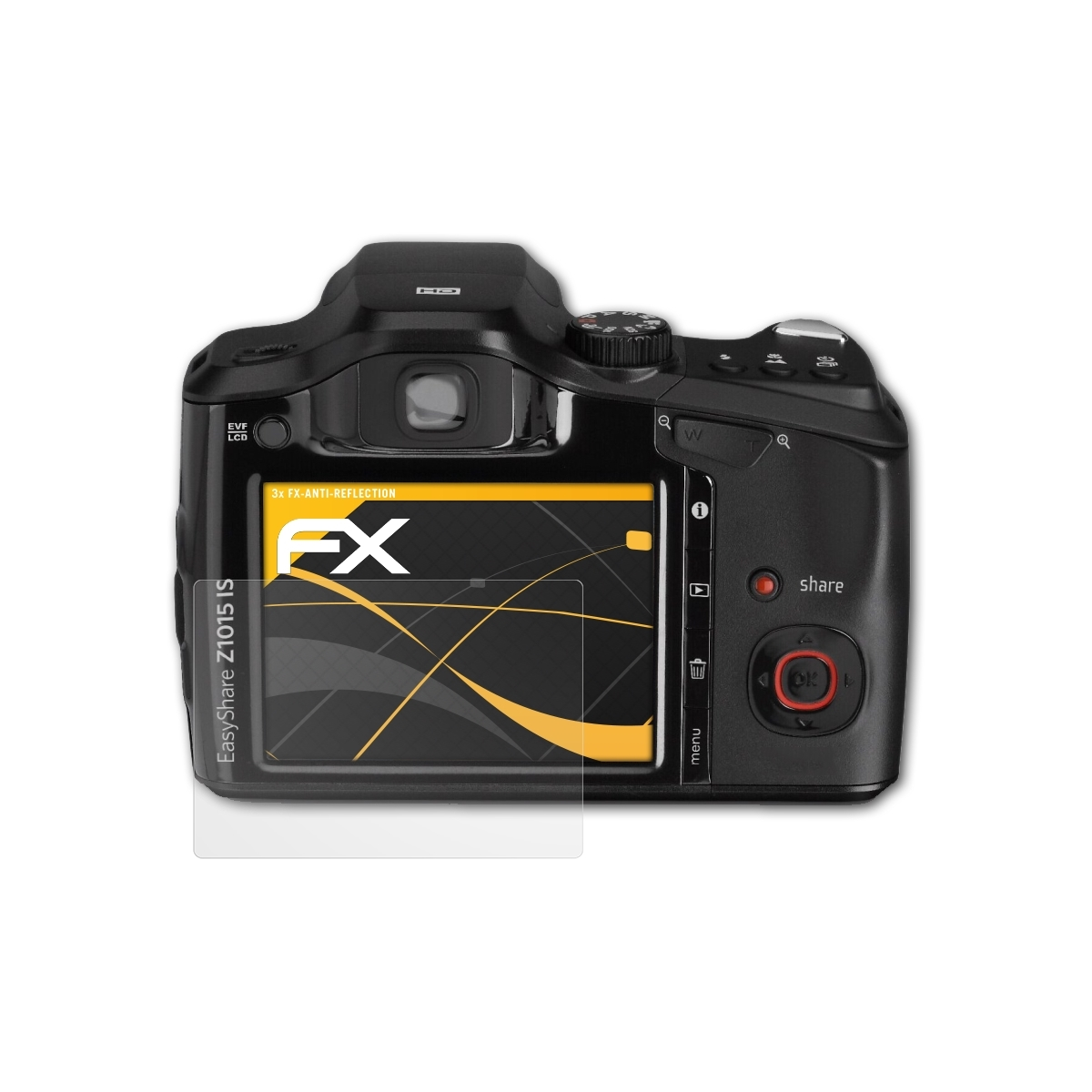 3x ATFOLIX IS) FX-Antireflex EasyShare Displayschutz(für Kodak Z1015